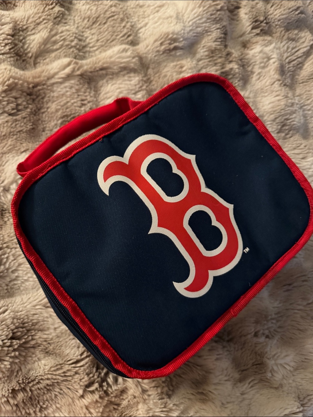 Boston Red Sox Navy and Red Lunch Bag